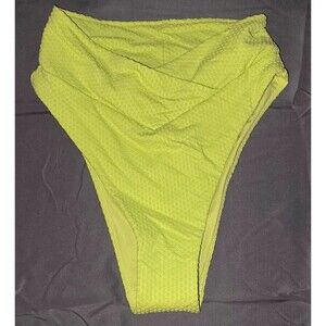 Aerie High Cut Cheeky Swim Bathing Suit Bottom Size Small S New with Tags Green